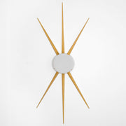 6 brass rays that radiate from an opaline Murano glass core. A tribute to the Sun, to Italian-made products and to the excellent Italian craftsmanship. Classic, like all the pieces in our collections, is handmade by our craftsmen, guided by an obsession for detail and the search for perfection.