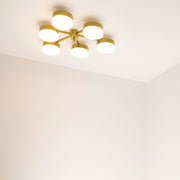 Celeste Phosphenes contains 6 bulbs, it is compatible with LED and dimmable. The maximum voltage of the bulbs must not exceed 100V.