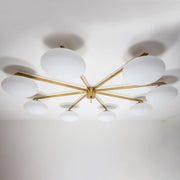 Stella Canopy contains 8 bulbs, it is compatible with LED and dimmable. The maximum voltage of the bulb must not exceed 100V.