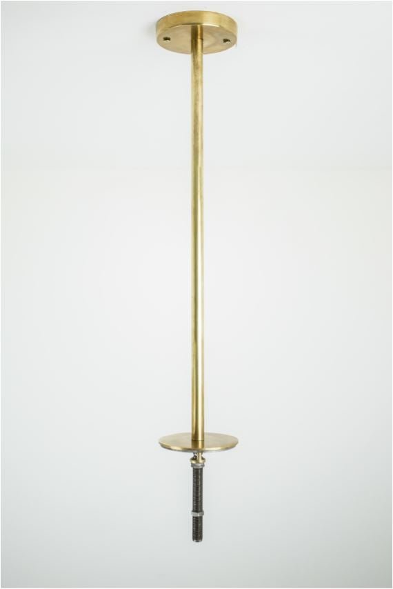 designformacha - Optional Stella Brass Rod for our Vintage Angelo Lelli Style Italian Brass and Opaline Ceiling Lamp - designformacha - 