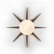 8 brass rays that radiate from an opaline Murano glass core. A tribute to the Sun, to Italian-made products and to the excellent Italian craftsmanship. Punk, like all the pieces in our collections, is handmade by our craftsmen, guided by an obsession for detail and the search for perfection.