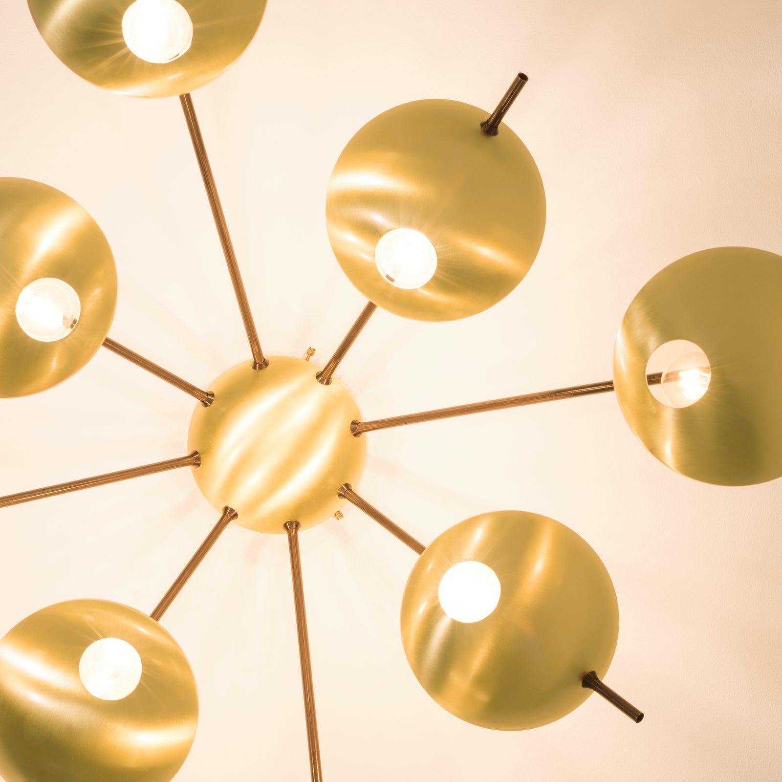 Detail of a Design for Macha brass lighting composition